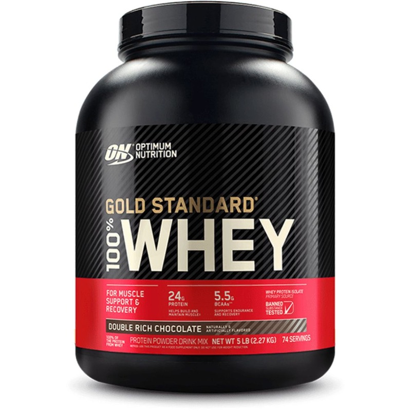 Optimum Nutrition Gold Standard Whey 5lbs - Double Rich Chocolate